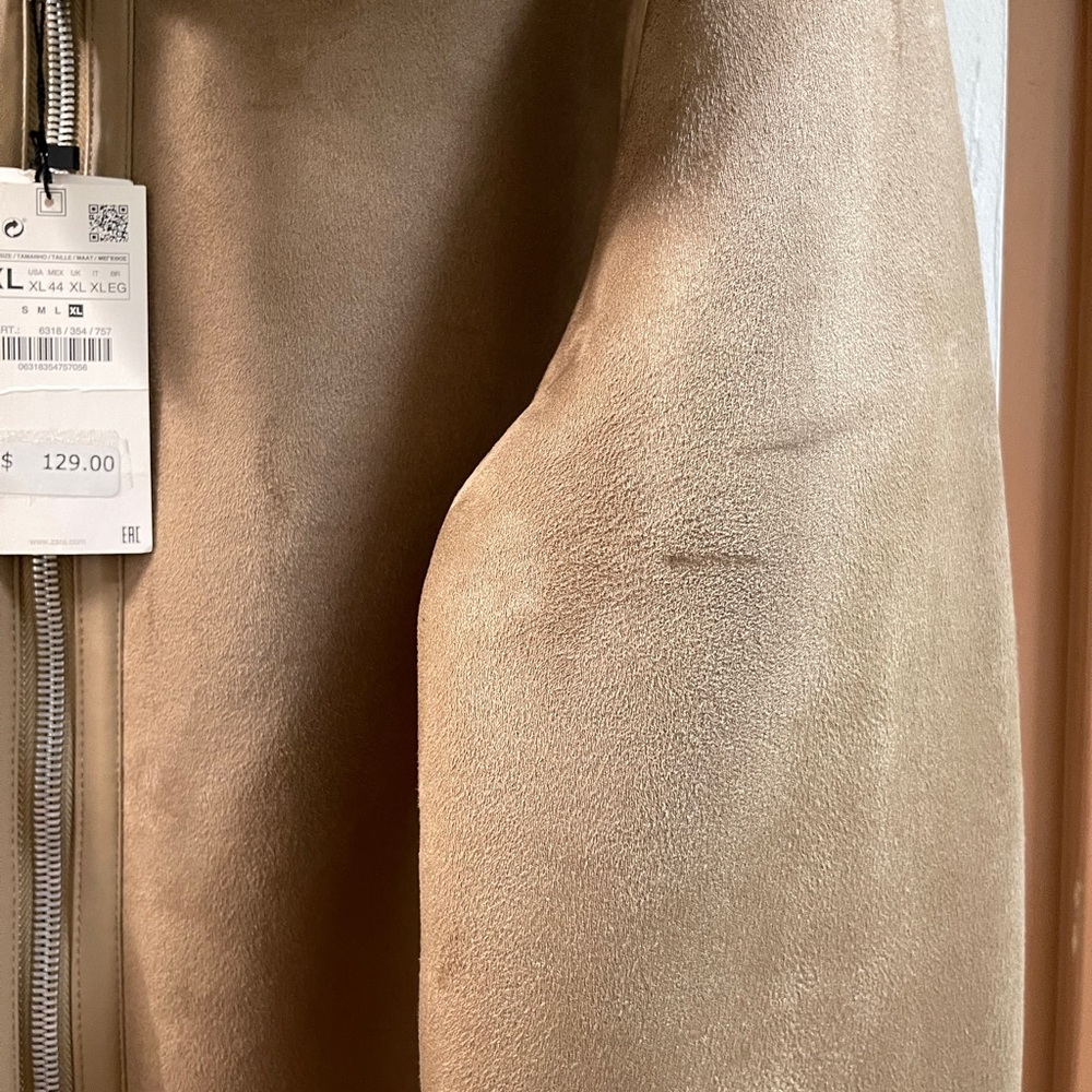Zara Camel Shearling Jacket - Picture 11 of 12